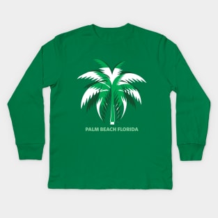 Palm beach Florida Kids Long Sleeve T-Shirt